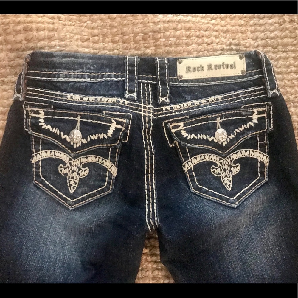 Rock Revival EUC Jenna Boot Jeans Sz 26